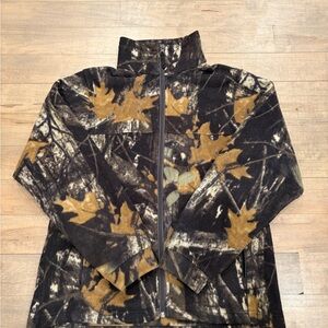 Columbia Youth 14/16 Camouflage Fleece Zip‑Up Jacket